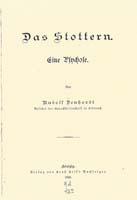 Denhardt: Das Stottern. Eine Psychose, 1890