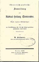Hofmann: Radical-Heilung Stotternder, 1840