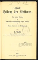 Wolff: Schnelle Heilung des Stotterns, 1878